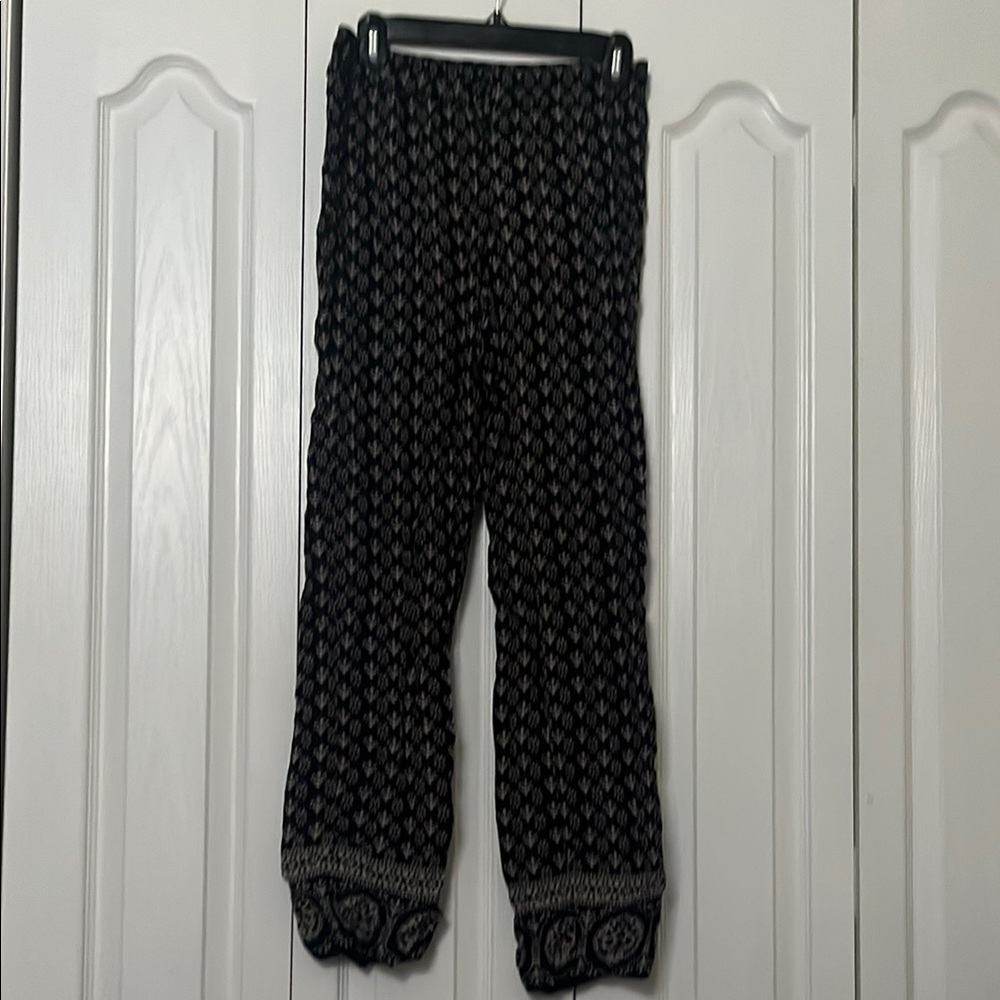 Black and White Patterned Pants